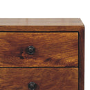 Solid Wood Solis Chestnut Wall-Mounted Nightstand