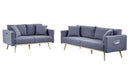 Easton - Fabric Living Room Set With USB Charging Ports Pockets And Pillows (Set of 2) by HouseOfZazla