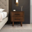 Logan - Nightsd Bed Side Tables With 2 Drawers - Brown by Unique Piece Furniture