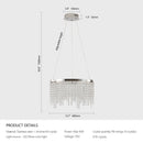 16-Inch Luxury Crystal LED Chandelier