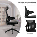 High Back Ergonomic Swivel Rolling Office Chair With Tilt Function, 3D Headrest, Lumbar Support - Black by HouseOfZazla
