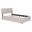 Upholstered Platform Bed With Trundle by Unique Piece Furniture