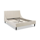 Aspen - Vertical Tufted Modern Headboard Platform Bed Set by HouseOfZazla