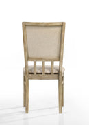 Brutus - Wide Dining Chair (Set of 2) - Reclaimed Wheat by HouseOfZazla
