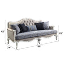 Ciddrenar - Sofa With 5 Pillows - Fabric & White