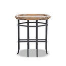 Foundry 24" Square Reclaimed Pine Wood & Iron Side Table Antique by HouseOfZazla