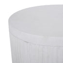 Outdoor Patio End Table - Antique White by HouseOfZazla
