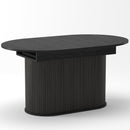 55.11'-70.86' Extendable Dining Table with Striped Legs