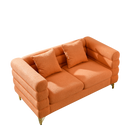 3-seater + 2-seater Combination sofa.ORANGE teddy