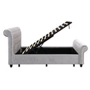 Hartfried - Queen Size Upholstered Storage Bed - Beige by HouseOfZazla