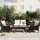 4 Piece Garden Furniture, Patio Seating Set by Unique Piece Furniture