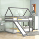 House Shape Bunk Bed With Slide And Ladder by HouseOfZazla