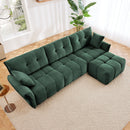 Sofa Set With Ottoman And Pillows, Textured, High Resilience Cushions by HouseOfZazla