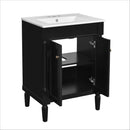 Bathroom Vanity With Top Sink, 2 Tier Storage Cabinet