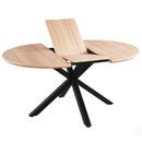 Extendable Round Dining Table - Oak by HouseOfZazla