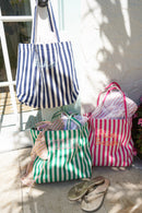 Harbor Canvas Striped Tote