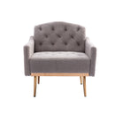 Accent Chair, leisure single sofa with Rose Golden feet