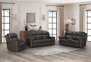 Leon - Power Sofa Recliner With Power Headrest, Power Lumbar, Heat And Massage (Dropdown Table With Smart Tabletop Control) - Smokey Gray