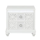 Abigale - 2 Drawer Nightstand With LED - White by HouseOfZazla