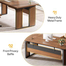 L-Shaped Executive Desk With File Cabinet, Office Computer Desk With Drawers & Open Shelves, Workstation For Home Office - Brown / Black by HouseOfZazla