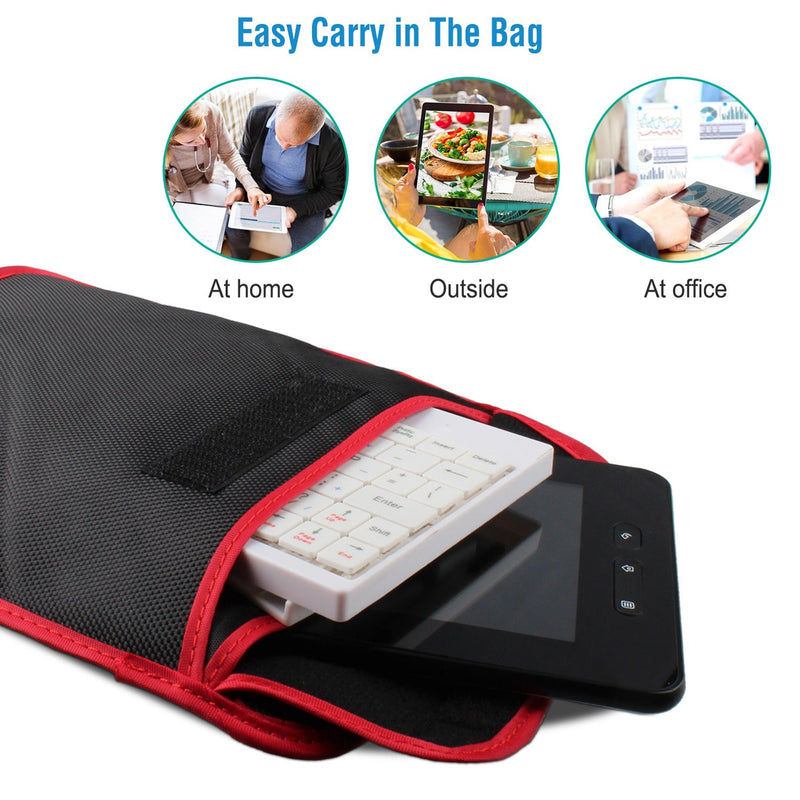 80 Keys Wired Keyboard Mini USB Connector Keyboard Portable Durable Keyboard w/ Carry Bag Tablet Stand for Android Window Tablet, photo 6 of 8