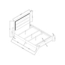 Carlos - Modern Design Bed With LED by Unique Piece Furniture