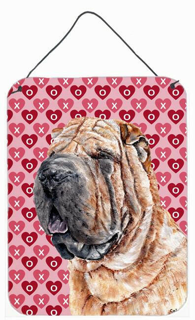 Shar Pei Hearts and Love Wall or Door Hanging Prints SC9695DS1216