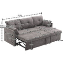 Modular Sectional Sofa L Shaped Modular Couch with Reversible Chaise Modular Sofa Sectional Couch with Storage Seats
