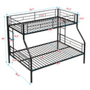 Twin Over Full Bunk Bed With Large Under-Bed Storage - Black by Unique Piece Furniture