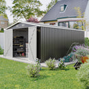 Campcraft Outdoor Storage Shed 10x14 FT with 3 Lockable Doors by HouseOfZazla