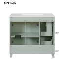 Bathroom Vanity With Sink, Soft Close Doors, Adjustable Shelves by HouseOfZazla