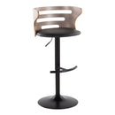 Cosi - Mid Century Modern Adjustable Barstool, Swivel With Rounded T Footrest (Set of 2) by HouseOfZazla
