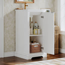 Bathroom Vanity With Sink, Soft Close Door, Adjustable Shelf, Freestanding Single Unit - White by HouseOfZazla