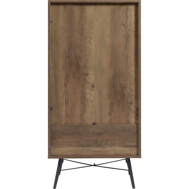 5-Drawer Chest - Spacious and Stylish Chest of Drawers, Dresser for Bedroom, Closet, Hallway, 23.6"W x 15.7"D x 48"H, Rustic Walnut