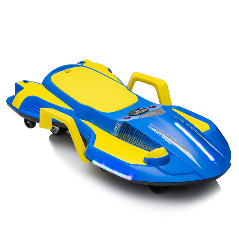 24V Kids Ride On Electric scooter w/ helmet knee pads,24v ride on toy for kids,Spray function,2WD 400w wheel-hub motor,5.59-6.84MPH,Gravity Steering,Use for 1-2 hours,Exercise your child age 6+.