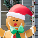 HOMCOM 6ft Christmas Inflatable Gingerbread Man