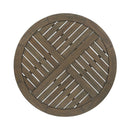 Hermosa Rustic Circular Bistro Table - Gray by HouseOfZazla