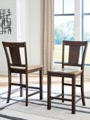 Rylandeen - Barstool (Set of 2) - Light Brown / Dark Brown by Unique Piece Furniture