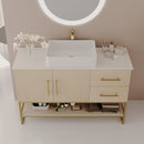 36" Modern Bathroom Vanity with Ceramic Vessel Sink