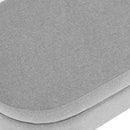 Walker Edison | Linen Oval Ottoman Storage Bench