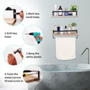 Floating Shelves, Long Wall Shelves (Set of 2) Wall Mounted Shelves With Brackets For Bedroom - Natural Wood