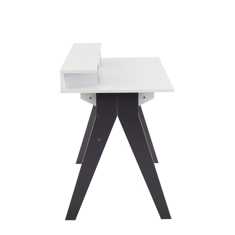 Wishbone - Contemporary Desk - Gray / White, photo 2 of 5