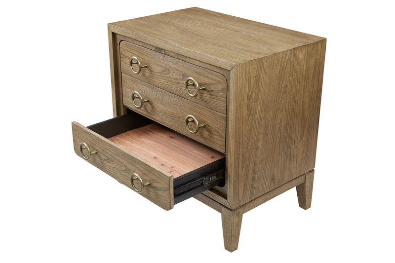 3 Drawer Nightstand With USB - Latte, photo 5 of 8