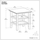 Acadian - Transitiona End Table by HouseOfZazla