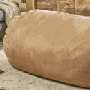 Jasper - Traditional Cylindrical Suede Bean Bag by Unique Piece Furniture