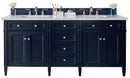 James Martin Brittany 72" Double Bathroom Vanity, Victory Blue