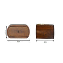 Wall Mounted Round Bedside Table - Chestnut by Unique Piece Furniture