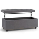 Hamilton - Upholstered Lift Top Rectangular Storage Ottoman