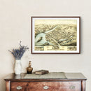 Vintage Map of Birmingham, Connecticut 1876