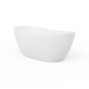 73 Inch Artificial Stone Solid Surface Freestanding Bathroom Bathtub